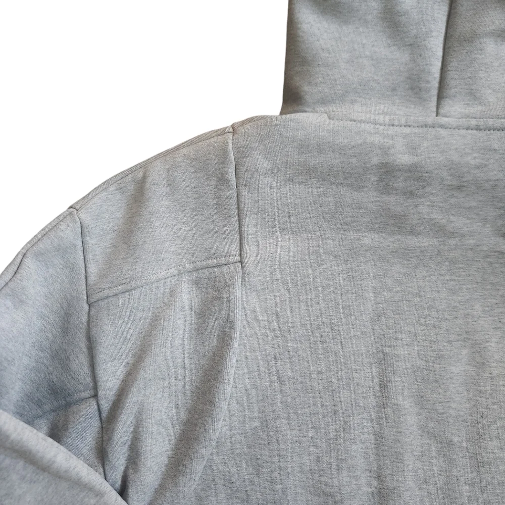 HP!❤️NWT ADIDAS Gray Pullover Logo Hoodie Men's Internal OH Fleece Lined XS - Picture 7 of 16
